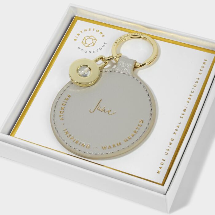 Katie Loxton Birthstone Keyring - June
